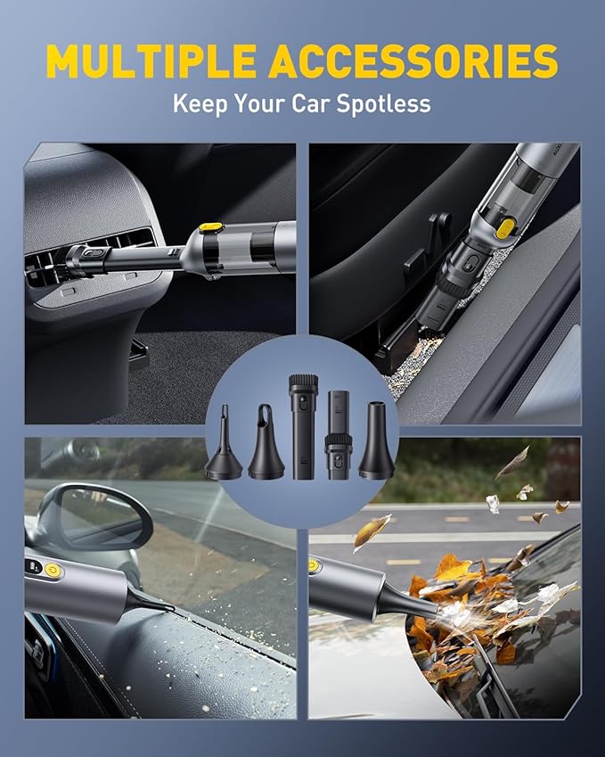 VacuJet™ 4-in-1 Cordless Car Vacuum